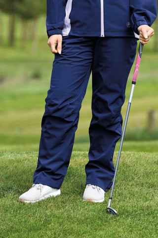 ProQuip Ladies Waterproof Rain Over Trousers - Navy