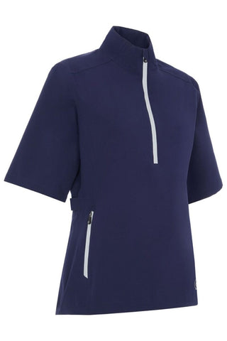 Darcey Half Sleeve Waterproof Jacket (Navy/Silver)