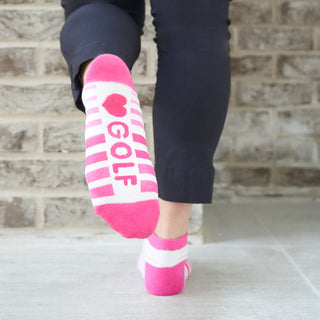 Ladies Golf Trainer Socks - 3 Pair Pack Pack - Pink