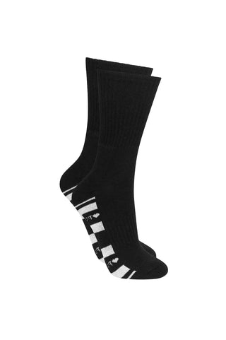 Pure Golf 2 Pack Gilda Crew Socks - Black