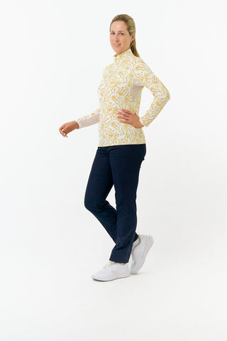 Pure Golf Balance Long Sleeve Ladies Golf Top - Sun Kissed