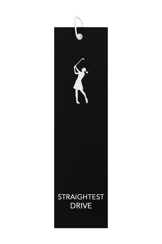 Straightest Drive Tri Fold Golf Towel Prize