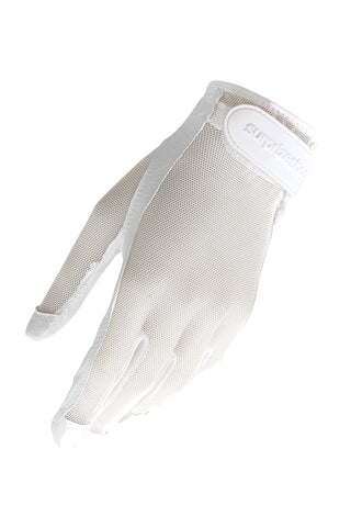 Right Hand All Weather Ladies Golf Mesh Sun Glove- White