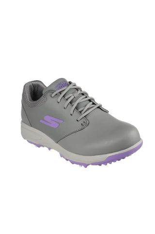 Skechers Jasmine Soft Spike Waterproof Ladies Golf Shoes - Grey / Purple