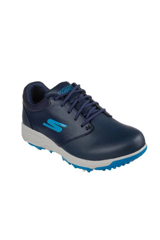 Skechers Jasmine Soft Spike Waterproof Ladies Golf Shoes - Navy / Turquoise