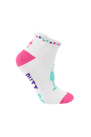 Pair Of Putt Pop Prosecco Ladies Golf Socks