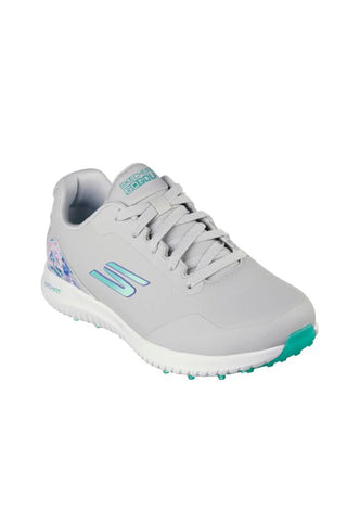 Skechers Go Golf Max 3 Waterproof Ladies Golf Shoes- Grey/Mint