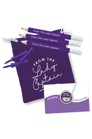 From the Lady Captain 2025 Golf Ball Marker Set - Purple