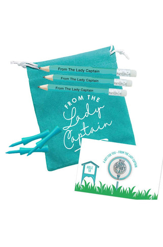 Lady Captain's Day 2025 Golf Ball Marker Set - Aqua