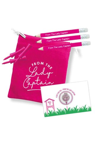 Lady Captain's Day 2025 Golf Ball Marker Set - Pink