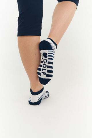 Ladies Golf Trainer Socks - 3 Pair Pack Pack - Navy
