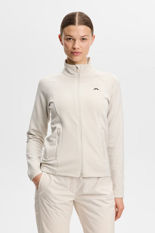 Mireya Full Zip Mid Layer - Moonbeam