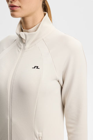 Mireya Full Zip Mid Layer - Moonbeam