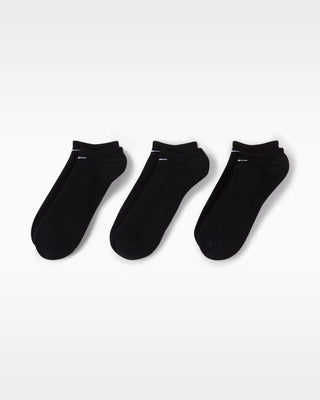 Everyday Cushioned No-Show Trainer Socks (3 Pack) - Black