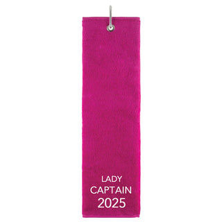 Lady Captain 2025 Own Use Tri Fold Golf Towel