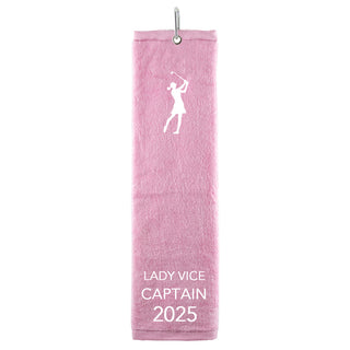 Lady Vice Captain 2025 Own Use Tri Fold Golf Towel