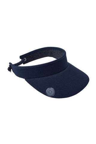Telephone Wire Ladies Golf Visor with Ball Marker -  Navy