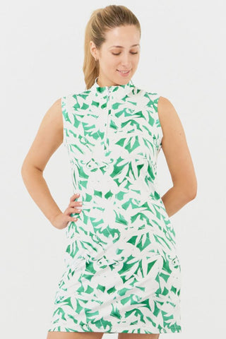 Pure Golf Miley Sleeveless Dress- Wild Peony Emerald