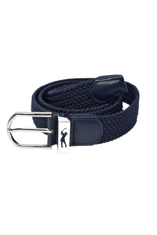 Surprizeshop Woven Stretch Ladies Golf Belt - Navy