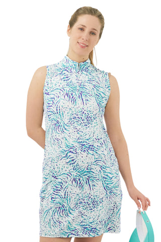 Miley Sleeveless  Golf Dress - Fierce Fusion