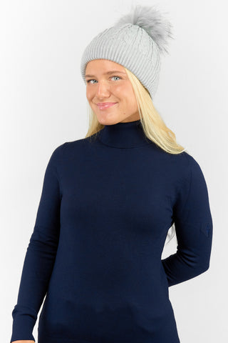 Surprizeshop Ladies Waterproof Bobble Ladies Golf Hat - Grey