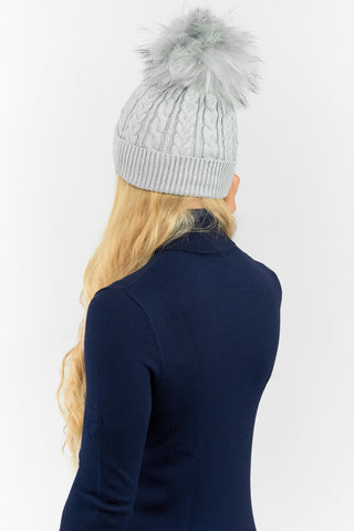 Surprizeshop Ladies Waterproof Bobble Ladies Golf Hat - Grey