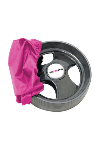 Golf Trolley Wheel Covers- Pink