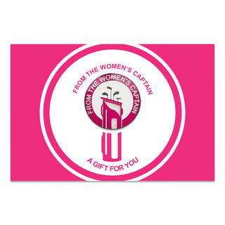 From the Women's Captain  Golf Ball Marker - Pink