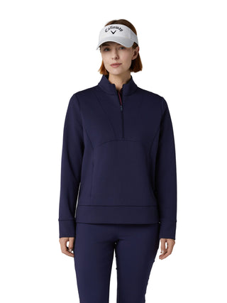 Callaway 1/2 Zip Soft Touch Ladies Golf Pullover - Peacoat