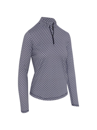 Callaway Scraf Geo Printed Golf Top - Peacoat