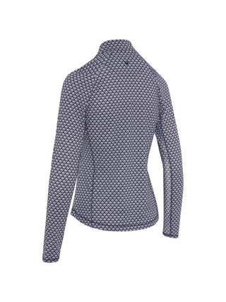 Callaway Scraf Geo Printed Golf Top - Peacoat