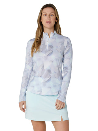 Callaway Active Geo Sun Protection Golf Top - Brilliant White