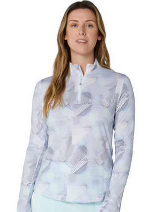 Callaway Active Geo Sun Protection Golf Top - Brilliant White