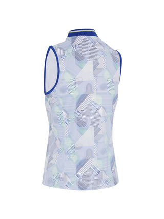 Callaway Active Geo Sleeveless Polo - Brilliant White