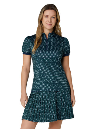 Callaway Framing Geo Short Sleeve Golf Polo - Peacoat