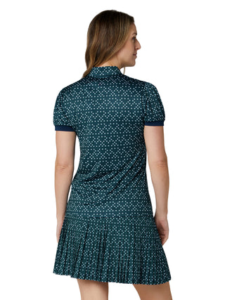 Callaway Framing Geo Short Sleeve Golf Polo - Peacoat