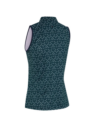 Callaway Framing Geo Sleeveless Golf Polo - Peacoat