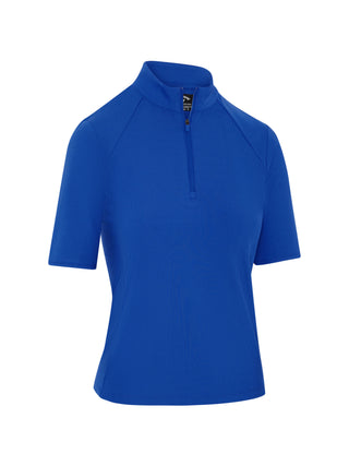 Callaway Rib Play Short Sleeve Mock Polo - Blue Tattoo