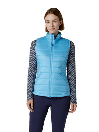 Callaway Golf Ladies Quilted Puffer Gilet - Ethereal Blue
