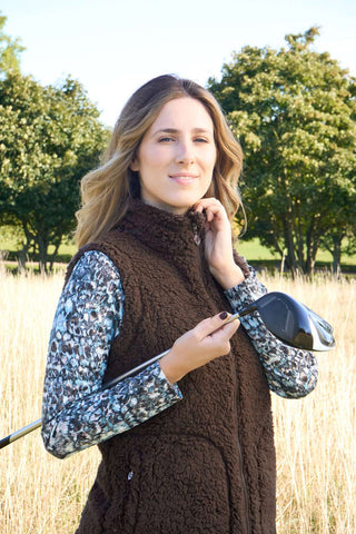Dolly Fleece Gilet - Cocoa Powder