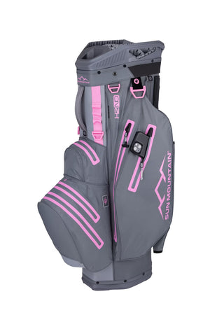 Sun Mountain Waterproof H2NO Lite Golf Bag - Nickel, Cadet & Pink