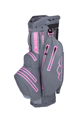 Sun Mountain Waterproof H2NO Lite Golf Bag - Nickel, Cadet & Pink