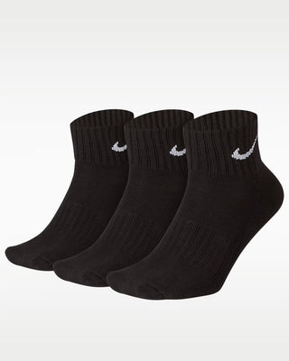 Everyday Cushioned No-Show Socks (3 Pack) - Black