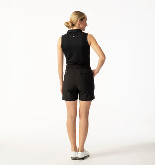 Daily Sports Peoria Sleeveless Golf Polo Shirt - Black