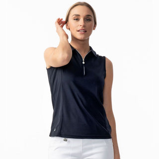 Daily Sports Macy Sleeveless Polo Shirt - Navy