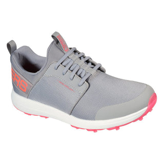 Skechers Ladies Go Golf Max Sport Spikeless Golf Shoes - Grey and Coral