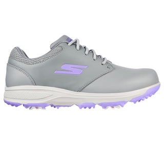 Skechers Jasmine Soft Spike Waterproof Ladies Golf Shoes - Grey / Purple