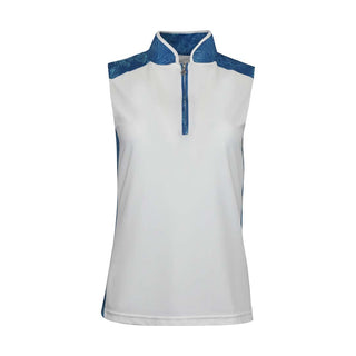 Pure Golf Ladies Audrina Sleeveless Polo Shirt - Feather