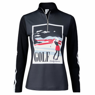 Daily Sports Brit Long Sleeve Half Neck - Navy