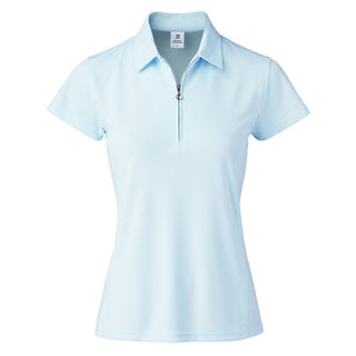 ONLY XS LEFT - Daily Sports Macy Cap Sleeve Polo Shirt - Breeze Blue